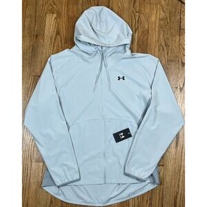 NWT Under Armour Men's 2XL Storm Full Zip Hoodie Jacket Grey Casual